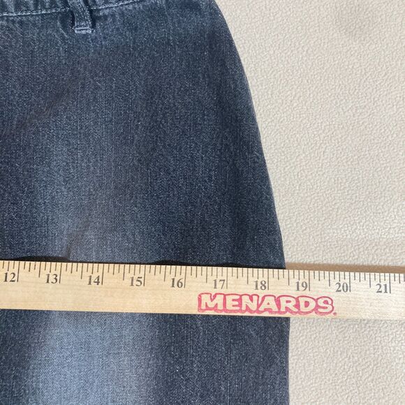 Jeanology Skirt Sz 8 Black Denim Maxi Trumpet Vintage Y2K Grunge Whimsigoth Boho - Picture 3 of 11